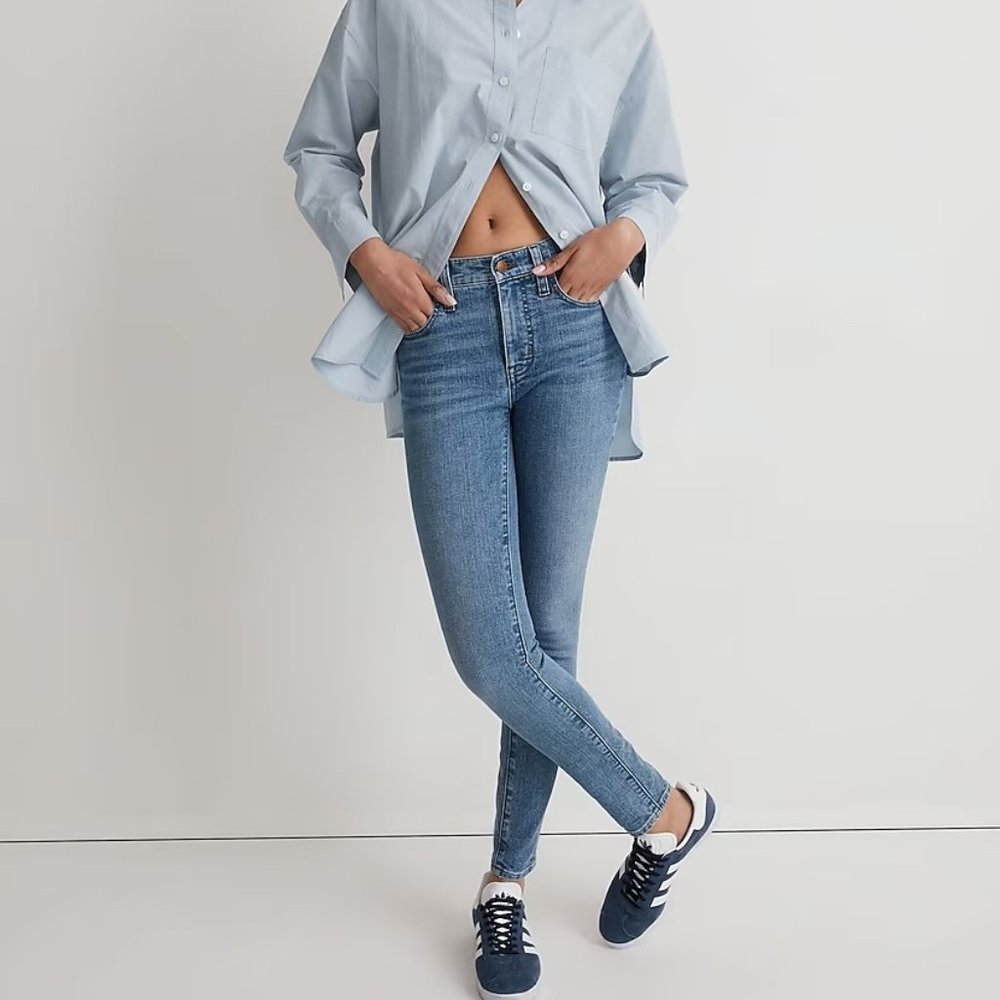 Madewell 9" Mid-Rise Skinny Jeans in Cloverdale Wash Size 28